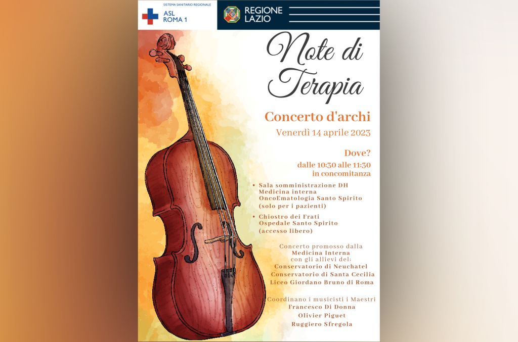 Note di terapia: il concerto d'archi per i pazienti oncologici dell'Ospedale Santo Spirito di Roma