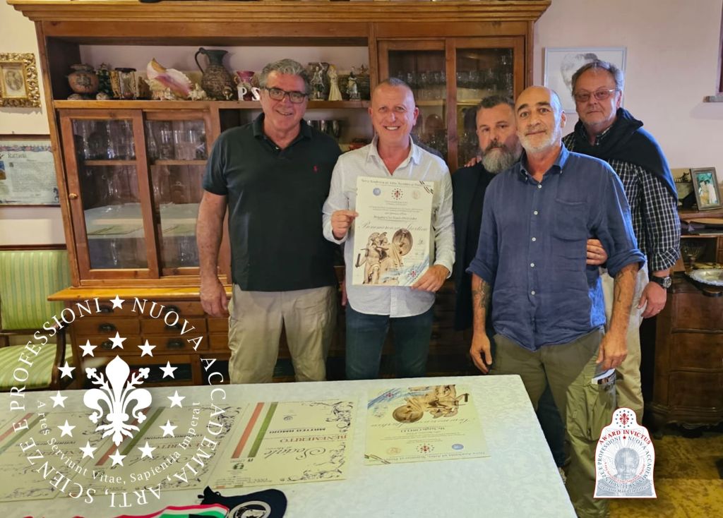 L’Accademia per le Arti Scienze e Professioni premia il Legionario Brigadier Chef Danilo Pagliaro.