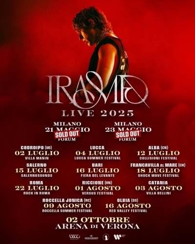 Irama apre il tour estivo 2025: partenza da Villa Manin, poi i principali festival italiani
